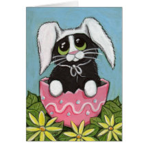Easter Kitty Greeting Card