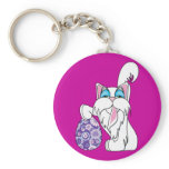 easter kitty keychains