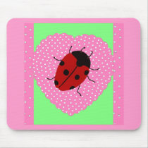Easter Ladybug Mouse Pad