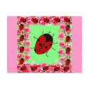 Easter Ladybug postcards