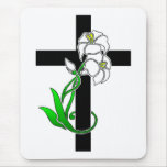 Easter Lilies and Cross mousepads