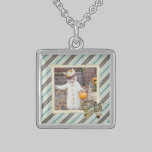 Easter Lilly Goat Personalised Photo Necklace necklaces