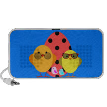 Easter or Spring Egg & Chick Family - Cute! Notebook Speaker
