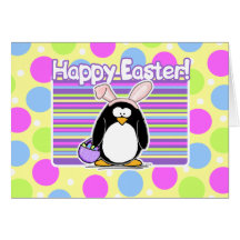 Easter Penguin - Easter Card