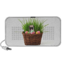 Easter pug puppy laptop speaker