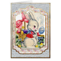 Easter Rabbit Greeting Card