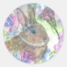 Easter Rabbit Spring Garden Stickers