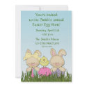 Easter Rabbits Invitation