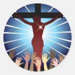 Easter Resurrection Cross Sticker