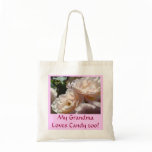 EASTER ROSE Tote Bag gift Grandma Loves Candy Too!