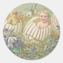 Easter Round Stickers