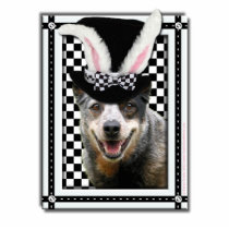 Easter Some Bunny Loves You  Australian Cattle Dog Acrylic Cut Outs