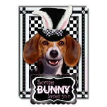 Easter - Some Bunny Loves You - Beagle Photo Cut Outs