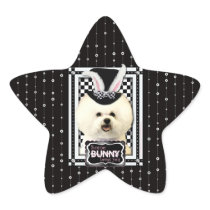 Easter - Some Bunny Loves You - Bichon Frise Star Stickers