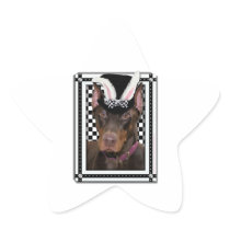 Easter - Some Bunny Loves You - Doberman Stickers