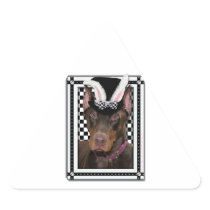Easter - Some Bunny Loves You - Doberman Sticker