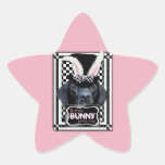 Easter - Some Bunny Loves You - Labrador - Black Star Sticker