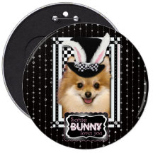 Easter - Some Bunny Loves You - Pomeranian Pins