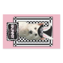 Easter - Some Bunny Loves You - Westie Rectangular Sticker