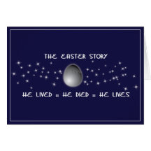 Easter Story Christian easter card