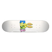 easter word yellow rabbit head.png skate board