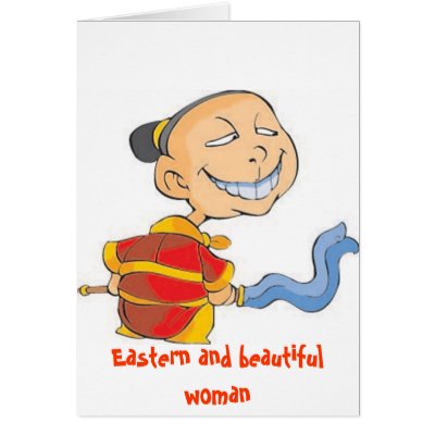 Eastern and beautiful woman, Eastern and beauti... Greeting Cards by jeffchen