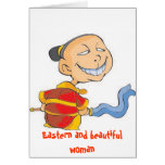 Eastern and beautiful woman, Eastern and beauti... cards