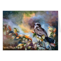 Eastern Kingbird Blank Card