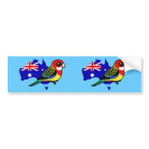 Eastern Rosella of Australia bumper stickers