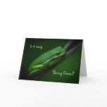 Easy Being Green St. Patrick's Day Card