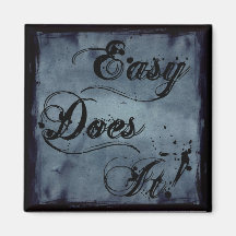 Easy Does It Watercolor Fridge Magnet