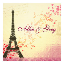 Easy, Elegant French themed invitation template