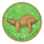 easy summer bear stickers