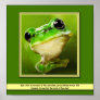 Eat A Live Frog Poster
