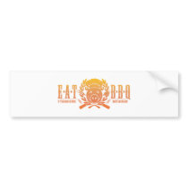 Eat BBQ Fade Bumper Stickers