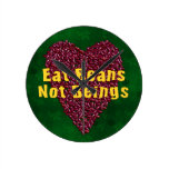 Eat Beans Not Beings Wallclocks