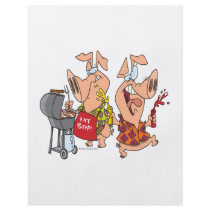 eat beef funny barbecue BBQing pigs Custom Flyer