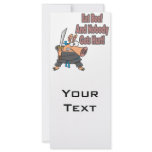 eat beef funny karate ninja pig cartoon personalized rack card