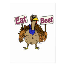 Eat Beef - Talking Turkey Post Cards