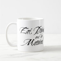 EAT DRINK and be MARRIED custom photo bridal gift mugs
