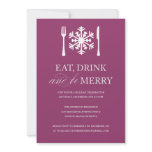 EAT DRINK AND BE MERRY | HOLIDAY PARTY INVITATIONS