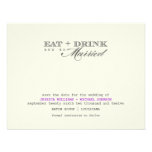 Eat Drink & Be Married Custom Invite