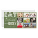 EAT, DRINK & BE MERRY | HOLIDAY COLLAGE CARD photo cards