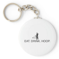 Eat. Drink. Hoop Key Chains