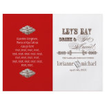 Eat, Drink n Get Married, Formal Wedding Program flyers