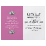 Eat, Drink n Get Married, Formal Wedding Program flyers