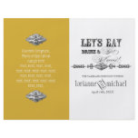 Eat, Drink n Get Married, Formal Wedding Program flyers