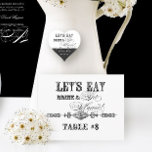 Eat, Drink n Get Married, Table Number Postcards