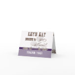 Eat, Drink n Get Married Thank You Note Cards