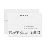 EAT, DRINK | RSVP 3.5 x 5 invitations